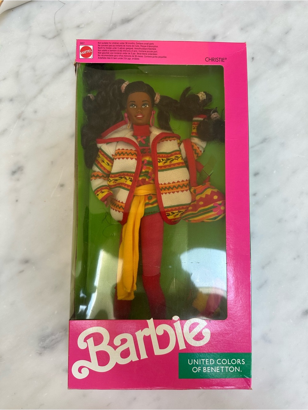 Vintage 1991 NIB Christie Barbie x United Colors of Benetton